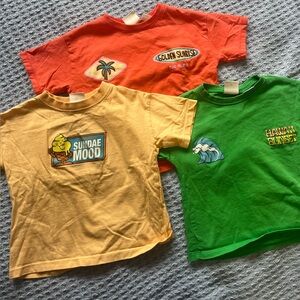 Zara Kids T-Shirt Set - Orange, Yellow, Green